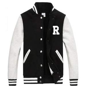 Chaquetas de Béisbol de Lana y Cuero Bordadas para Hombre, Chaquetas Universitarias Personalizadas con Letras, Chaquetas de Lana Personalizadas - Product Image 6