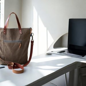 2025 bolso de lona clásico de lujo para mujer fabricante de bolsos de negocios para mujer bolsos de mano de cuero de lona con logotipo personalizado - Product Image 4