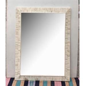 Espejo de Pared Personalizado de Lujo Hecho a Mano con Incrustaciones de Hueso, Ecológico, con Patrón Floral Detallado, Decoración Premium para el Hogar - Product Image 1