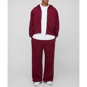 Chándal para hombre, ropa de calle, traje para correr de gran tamaño, bordado personalizado disponible - Product Image 1