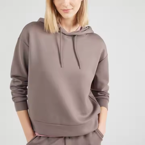Pull à capuche personnalisé de haute qualité pour femmes 100% coton brodé imprimé décontracté à capuche de sport pour femmes - Product Image 5
