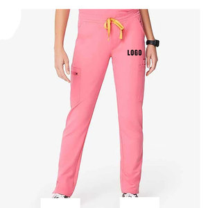 100% algodón al por mayor cuello en V Hospital uniforme médico Scrub uniforme enfermera Scrub traje - Product Image 2