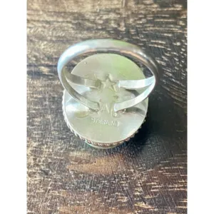 Reda Galvan Sonoran Mountain Turquoise Sterling Silver <b>Statement</b> <b>Ring</b> Size 7.75 - Product Image 5