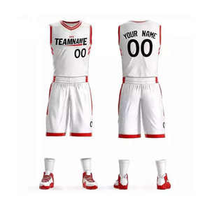 Service OEM ODM de tissu d'anti-odeur de logo personnalisé d'usure de basket-ball d'équipe toutes les tailles disponibles - Product Image 3