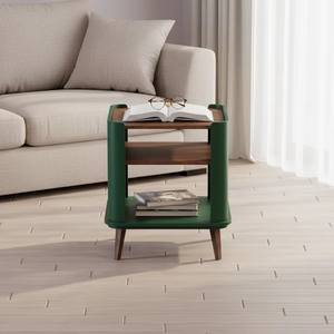 Mesa auxiliar de alta calidad de diseño minimalista de madera maciza 100% para muebles de interior, muebles de apartamento - Product Image 1