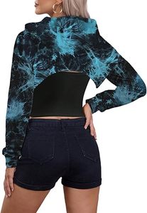Sudadera corta con capucha para mujer con estilo 2025 | Jersey con logotipo personalizado OEM para gimnasio, fitness, ropa deportiva marcas y pedidos de moda al por mayor a granel - Product Image 5