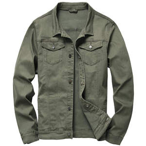 Chaqueta de Lona Vaquera para Hombre, Estilo Urbano, Delgada, de Alta Calidad, con Logotipo Personalizado, Impresión Frontal, Resistente al Viento, de Secado Rápido, con Capucha y Transpirable - Product Image 1