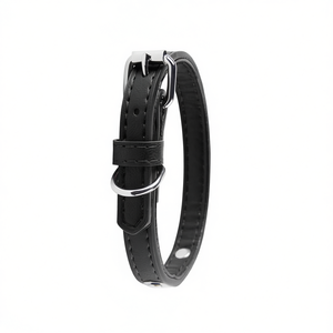 Collare per cani in similpelle con elegante targhetta in metallo, collari premium per animali domestici - Product Image 2