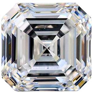 Diamante Suelto Asscher de 3 Quilates, Corte Asscher, Claridad VVS1, Color F, Certificado IGI - Product Image 2