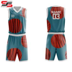 Printed Design Men Sportswear Basketball Uniform High Quality <b>Stitched</b> Quick Dry Fashion Sports Wear Basketball Uniform - Product Image 6