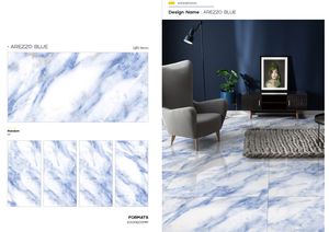 Dalles de porcelaine brillantes de 600x1200 mm, épaisses de 8 mm, au design moderne, finition mate, pour usage commercial intérieur, qualité supérieure - Product Image 2