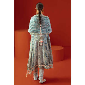 ชุดสูทผ้าลอนพิมพ์ลาย 3 ชิ้นสำหรับผู้หญิง พร้อมผ้าคลุมไหล่ รุ่น CL-62303 - Product Image 2