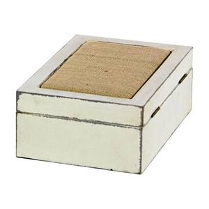 Boîte décorative en bois blanc Boîte de rangement et à bijoux artisanale Cadeaux et artisanat en bois Boîtes en bois Signes muraux - Product Image 1