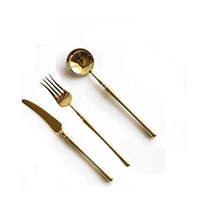 Ensemble d'ustensiles de table design, élégant, en acier inoxydable, cuillère, fourchette, couteau, collection parfaite pour la maison moderne et les restaurants - Product Image 3