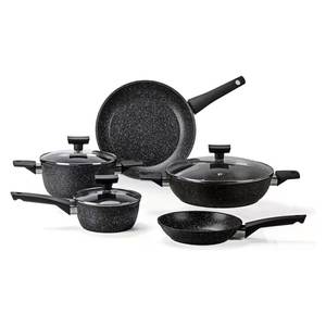 Juego de Utensilios de Cocina MAGNOLIA de 8 Piezas, Antiadherente, de Aluminio, Color Negro Piedra A01A176508 - Product Image 1