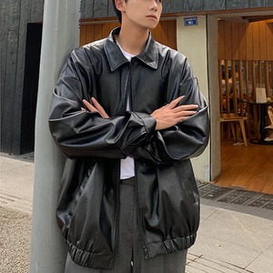 Veste en cuir à col montant pour hommes personnalisée de haute qualité Meilleur matériau toile avec procédé de revêtement pour une utilisation en extérieur - Product Image 3