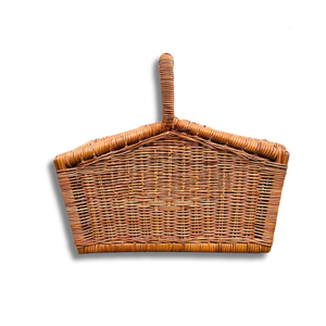 Panier de pique-nique en rotin en osier tissé à la main de qualité supérieure avec couvercle du Vietnam grand panier de récolte en osier léger facile à voyager - Product Image 1