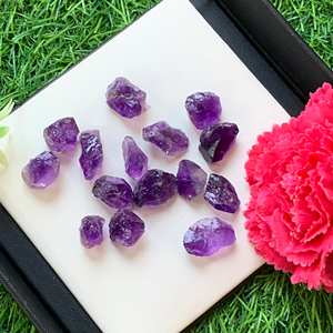 100% Naturel Violet Améthyste Spécimen Facette En Gros Lâche Rugueux Lot Non Traité Rugueux Top Qualité Cristal Améthyste Améthyste Brut - Product Image 4