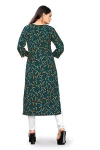 Boutique indienne Prêt-à-porter de créateur Impression numérique Kurti Exclusive Party Collection Crape Exclusive Kurta - Product Image 2