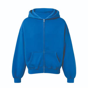 Sudadera con Capucha de Felpa de Algodón Grueso de Última Moda para Hombre, Sudadera Holgada Personalizada con Diseño Liso - Product Image 1