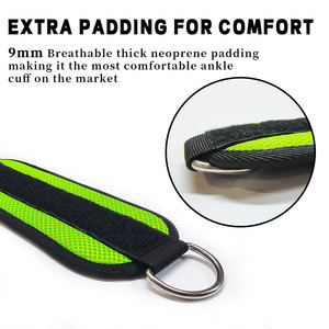 Fitness Equipment D-Ring <b>Ankle</b> Straps Best Quality Weight Lifting Custom Logo D-Ring <b>Ankle</b> Strap - Product Image 3