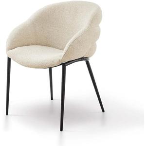 Modern Fabric Hotel <b>Chair</b> Upholstered Accent Armchair Metal Legs Lounge Seating <b>Stackable</b> for Bedroom <b>Dining</b> Apartment Villa - Product Image 3