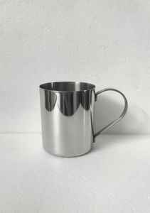 Taza de café/té de forma redonda resistente al óxido de alto grado de acero inoxidable 304 duradera con diferentes acabados para su cocina - Product Image 2