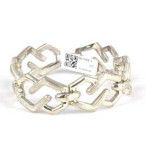 Bracelet tendance en argent sterling 925 avec motif en zigzag - Product Image 2