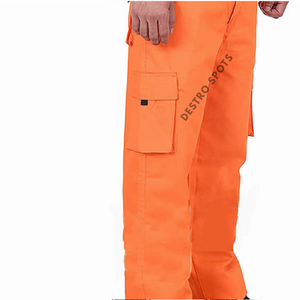 Custom Unisex Polyester/Cotton Canvas Cargo Pants <b>Waterproof</b> Breathable Windbreaker 6-Pocket Hiking Work Pants Custom Logo <b>Warm</b> - Product Image 4