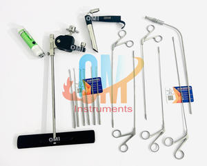 Instrumentos OldMed para Microcirugía Laríngea, Juego de Laringoscopio de Pedestal, 15 Piezas, Cirugía ORL, Acero Inoxidable de Grado Médico - Product Image 5