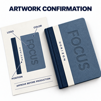 Carnet A5 personnalisé LABON à couverture rigide en tissu bicolore, logo gaufré, pages vierges, avec bande de maintien, journal OEM, fabrication en usine