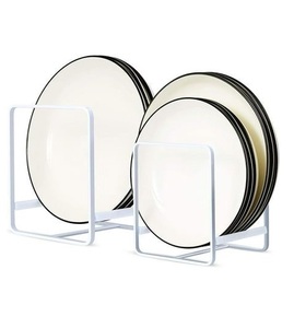 Fabuleux design plaque de stockage support de mort créatif qualité métal blanc couleur plaque support pour accessoires de cuisine - Product Image 1