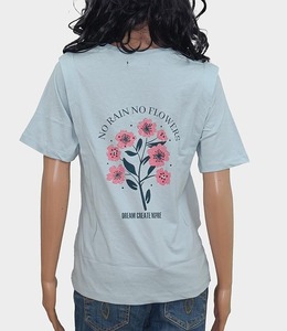 T-shirt 2025 coton pour femmes décontracté à porter au quotidien coupe confortable impression de logo personnalisé offre bon marché en gros - Product Image 4