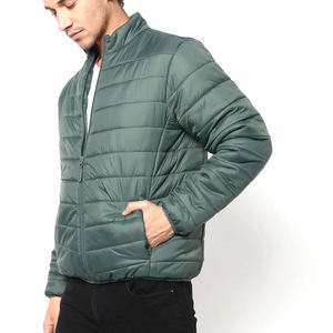2024 nouveauté personnalisé hommes fermeture éclair avant toile doudoune haute qualité vêtements de rue col montant meilleur Design pour l'hiver - Product Image 4