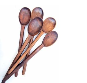 Juego de Cucharas de Madera con Acabado Mate de Alta Calidad, Hechas a Medida, Ideales para Cubertería y Tiendas de Decoración del Hogar - Product Image 1