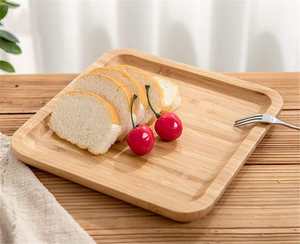 Bandeja cuadrada de madera de bambú para servir, plato de madera para servir, bandeja de café para desayuno, artículo de bandeja de madera para servir, diseño para Cocina - Product Image 6