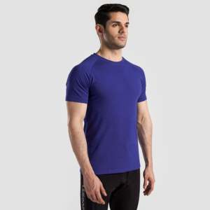 Camiseta Deportiva Ajustada Azul Eléctrico, Modelo Critical, 180 Gramos, Tejido de Punto Transpirable, Teñido Liso con Serigrafía - Product Image 5