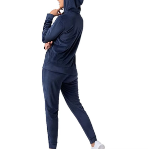 Best Quality Women's Pullover Tracksuit Set Comfortable Stylish Solid Winter Sweat Suit Hooded Rhinestone <b>Detail</b> Made Pakistan - Product Image 4