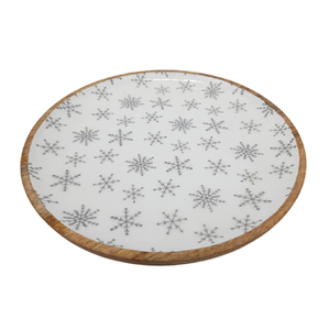Modern Elegant <b>Wooden</b> Round Plate for Serving Food Dinnerware <b>Table</b> <b>Top</b> Wholesale Bulk Enamel Sticker Home & Decor - Product Image 3