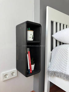 Modern Handmade Eco-Friendly Solid Wood <b>Floating</b> <b>Nightstand</b> Storage Minimalist Design for Home Bedroom Living Room Home Office - Product Image 4