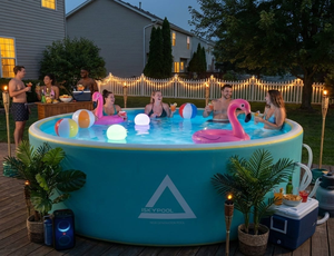 ISKYPOOL Inflatable Swimming <b>Pool</b> PVC Spa and Children's <b>Pool</b> - Product Image 3