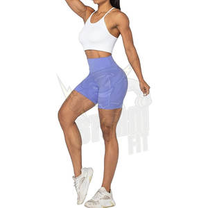 Pantalones cortos de Yoga de LICRA suaves y cómodos para mujer, pantalones cortos transpirables ligeros para correr, características sin costuras disponibles, estampado sólido XS XL - Product Image 6