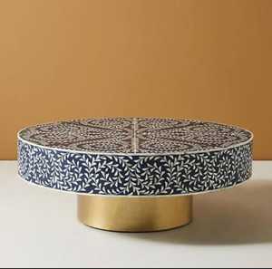 Vente exclusive Os MOP Incrustation Table Basse Qualité Standard Noir Blanc Meubles Forme Nature Morte pour Mariage Maison Mobile - Product Image 1