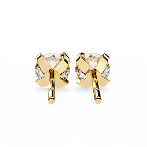 Hermosos Pendientes de Oro de 18K con Diamante Cultivado en Laboratorio, Pendientes de Diamantes Premium - Product Image 5
