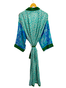 Woman's Clothing Free Size <b>Beach</b> Wear Long Robe Night Wear Gown Patchwork Robe Swimwear Woman's Summer Sari Silk <b>Kimono</b> - Product Image 5