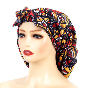 غطاء رأس من الحرير المنكمش بنمط أفريقي, غطاء رأس نسائي قابل للسحب ، غطاء رأس قابل للتعديل للنوم ، مناسب للنساء - Product Image 4