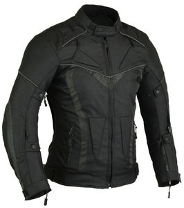 Veste de protection pour motocyclette à col montant en cuir de mouton fin pour homme accessoire de saison d'hiver - Product Image 1