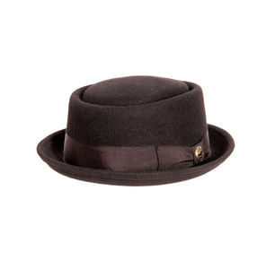 หมวกพายหมูขนแกะสไตล์คลาสสิกพร้อมมงกุฎแบบหนีบและปีกสั้นสำหรับสไตล์แจ๊สวินเทจและเสื้อผ้าแฟชั่นแนวลำลองสุดอินเทรนด์ - Product Image 4