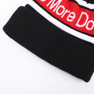 Bonnet d'hiver unisexe en tricot plat respirant imperméable avec logo personnalisé en acrylique, design tendance 2026 - Product Image 4