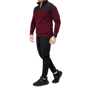 ชุดวอร์มผู้ชายแบบมีฮู้ด สีตัดต่อ ซิปหน้า พร้อมกางเกงจ็อกเกอร์ทรงสปอร์ต ชุดลำลองสำหรับเล่นกีฬา ชุดสเวตสูทสำหรับผู้ชาย ปี 2026 - Product Image 2